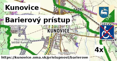 barierový prístup v Kunovice