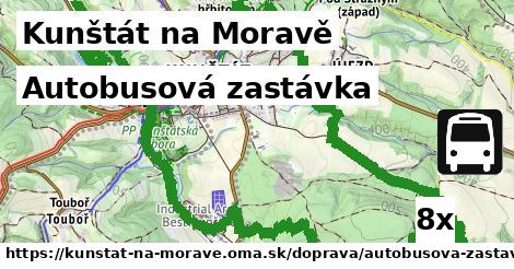 Autobusová zastávka, Kunštát na Moravě