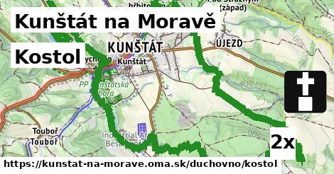 kostol v Kunštát na Moravě