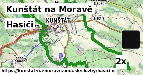 hasiči v Kunštát na Moravě