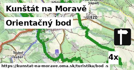 orientačný bod v Kunštát na Moravě