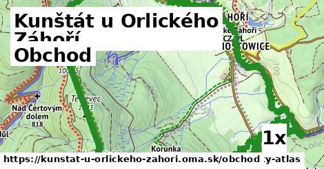 obchod v Kunštát u Orlického Záhoří