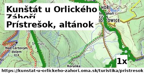 Prístrešok, altánok, Kunštát u Orlického Záhoří