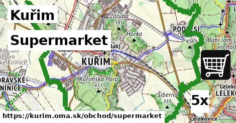 supermarket v Kuřim