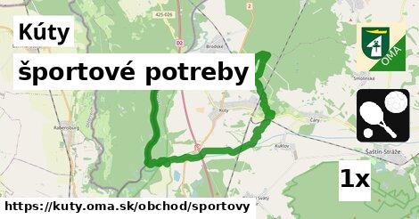 športové potreby, Kúty