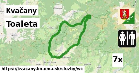 toaleta v Kvačany, okres LM