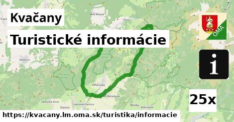 Turistické informácie, Kvačany, okres LM