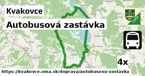 Autobusová zastávka, Kvakovce