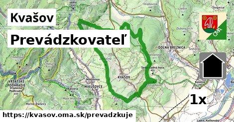 prevádzkovateľ v Kvašov