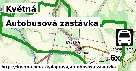 Autobusová zastávka, Květná