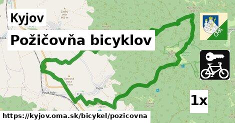 požičovňa bicyklov v Kyjov