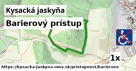 Barierový prístup, Kysacká jaskyňa