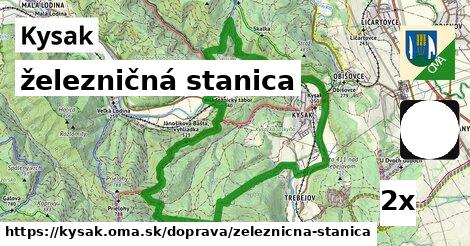 železničná stanica, Kysak