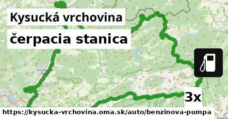 čerpacia stanica, Kysucká vrchovina