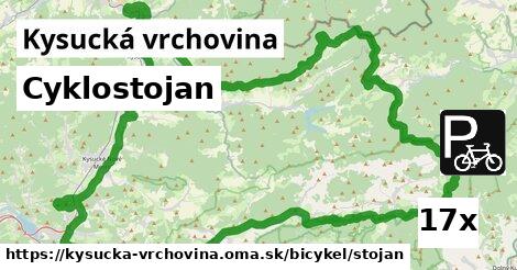 Cyklostojan, Kysucká vrchovina