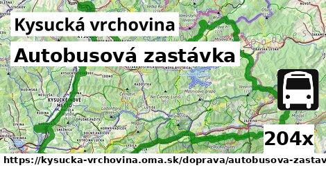 Autobusová zastávka, Kysucká vrchovina