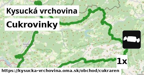 Cukrovinky, Kysucká vrchovina