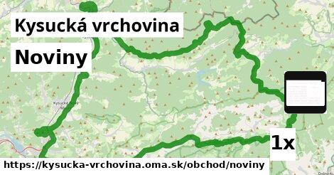 Noviny, Kysucká vrchovina