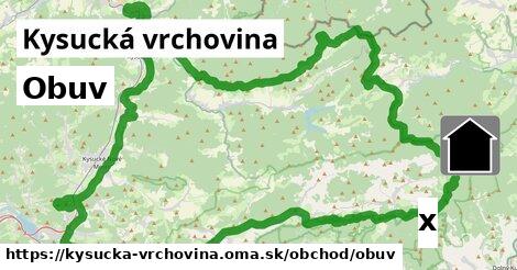 Obuv, Kysucká vrchovina