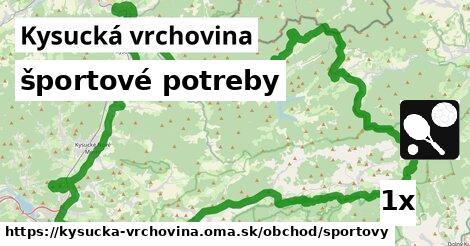 športové potreby, Kysucká vrchovina