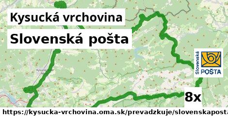 Slovenská pošta, Kysucká vrchovina