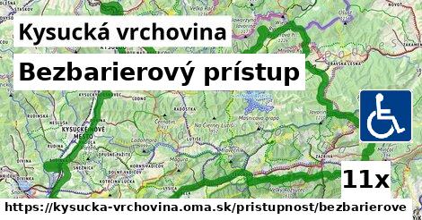 Bezbarierový prístup, Kysucká vrchovina