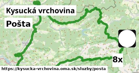 Pošta, Kysucká vrchovina