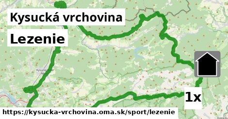 Lezenie, Kysucká vrchovina