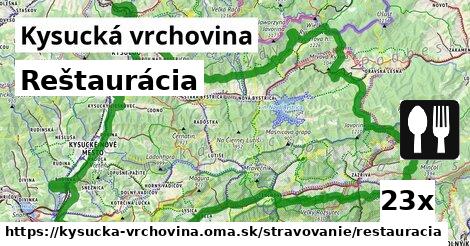 Reštaurácia, Kysucká vrchovina