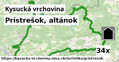 Prístrešok, altánok, Kysucká vrchovina