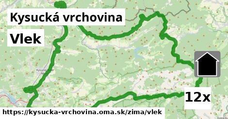 Vlek, Kysucká vrchovina