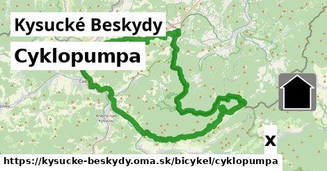 Cyklopumpa, Kysucké Beskydy