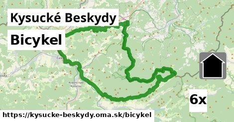 bicykel v Kysucké Beskydy