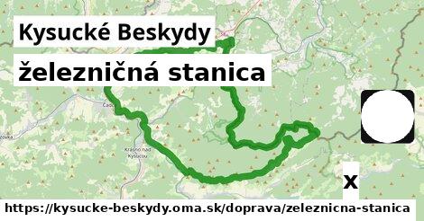 železničná stanica, Kysucké Beskydy