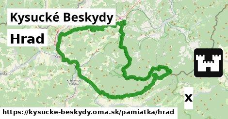 Hrad, Kysucké Beskydy