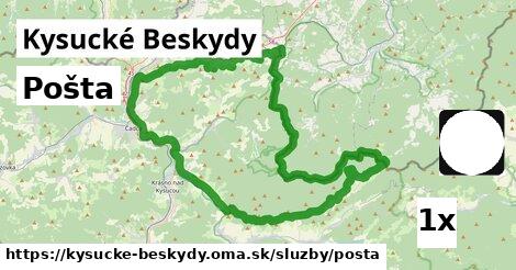 Pošta, Kysucké Beskydy
