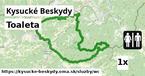 Toaleta, Kysucké Beskydy