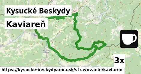 Kaviareň, Kysucké Beskydy