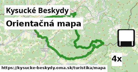 Orientačná mapa, Kysucké Beskydy