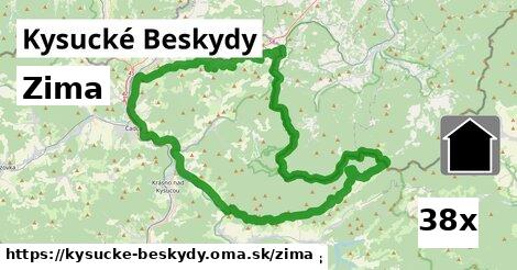 zima v Kysucké Beskydy