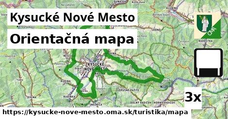 Orientačná mapa, Kysucké Nové Mesto