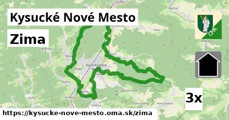 zima v Kysucké Nové Mesto