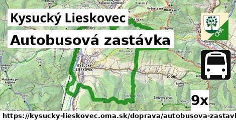 Autobusová zastávka, Kysucký Lieskovec