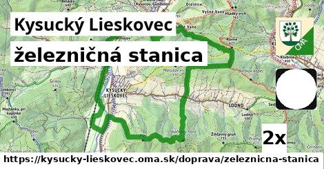 železničná stanica v Kysucký Lieskovec