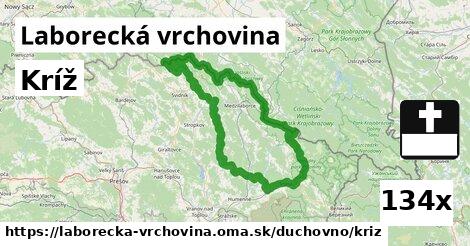 Kríž, Laborecká vrchovina