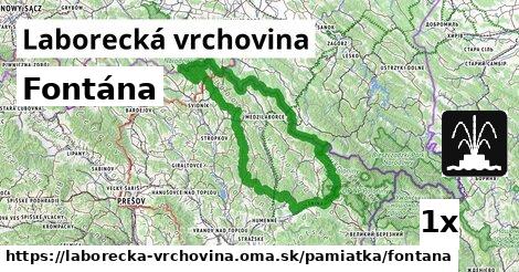 Fontána, Laborecká vrchovina