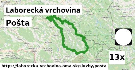 Pošta, Laborecká vrchovina