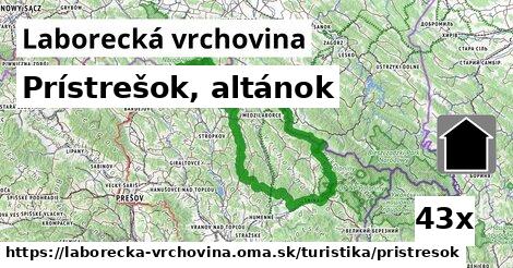 Prístrešok, altánok, Laborecká vrchovina
