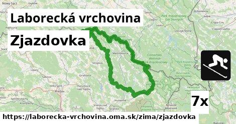 Zjazdovka, Laborecká vrchovina