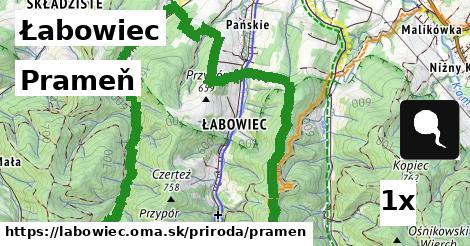 prameň v Łabowiec